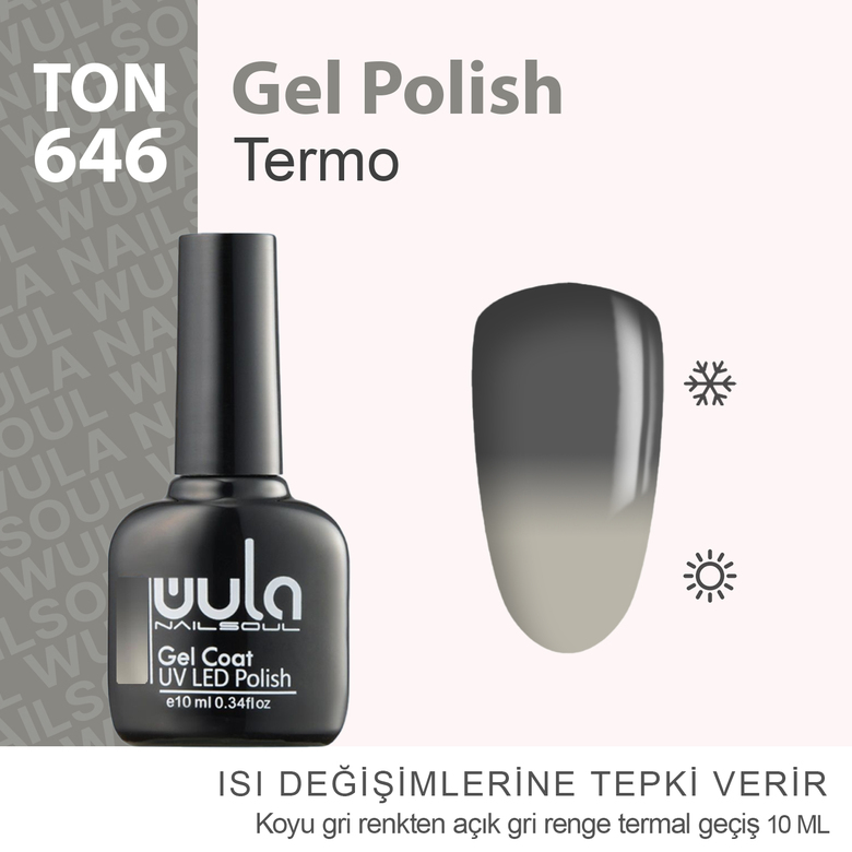 Kalıcı Oje Nailsoul Termo 10ml Ton 646