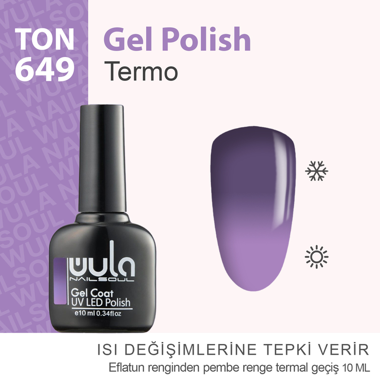 Kalıcı Oje Nailsoul Termo 10ml Ton 649