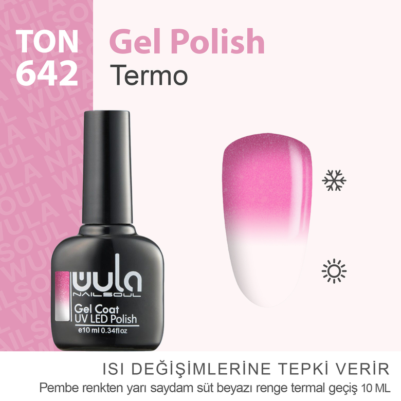 Kalıcı Oje Nailsoul Termo Simli 10ml Ton 642