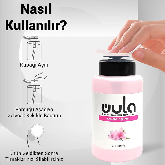 Pompalı Kalıcı Oje Çıkarıcı - Remover 200ml