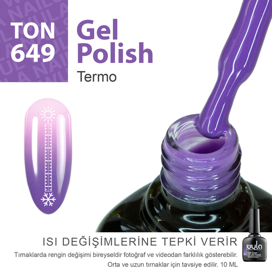 Kalıcı Oje Nailsoul Termo 10ml Ton 649