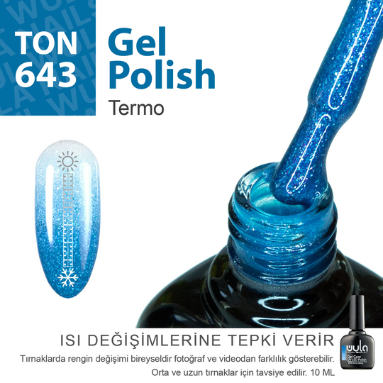 Kalıcı Oje Nailsoul Termo Simli 10ml Ton 643